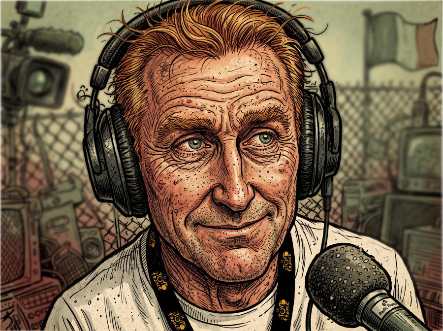 Sean Kelly on the microphone
